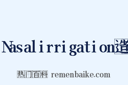Nasalirrigation造句是什么意思的图片